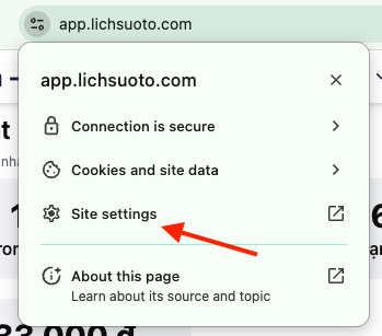 Thông tin trang web