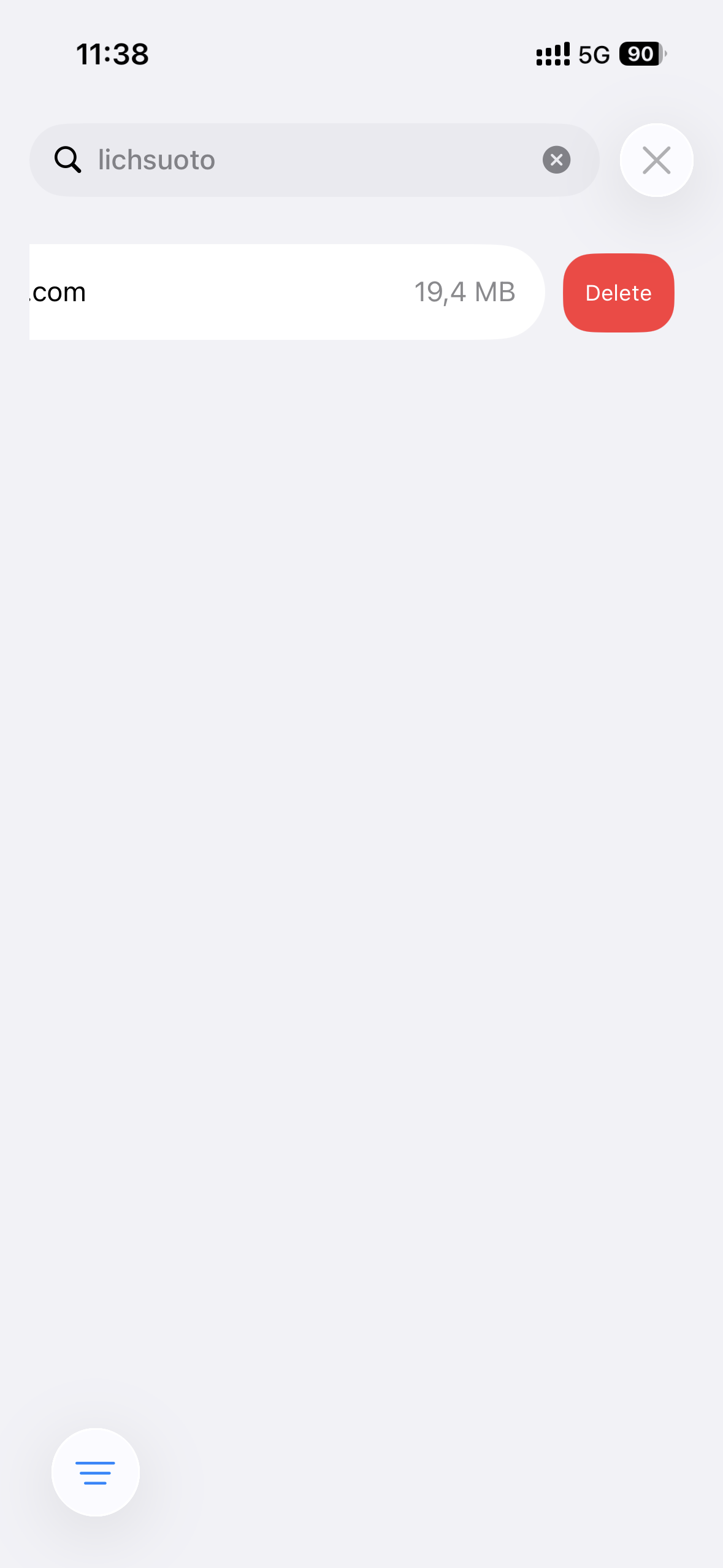 Quản lý dữ liệu trang web trên Safari iPhone